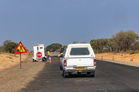 Baustelle vor Rundu