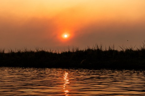 Sonnenuntergang bei Chobe Nationalpark