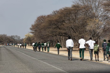Schüler in Namibia
